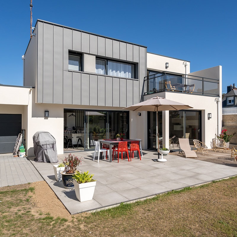 Maison Cubique bardage zinc